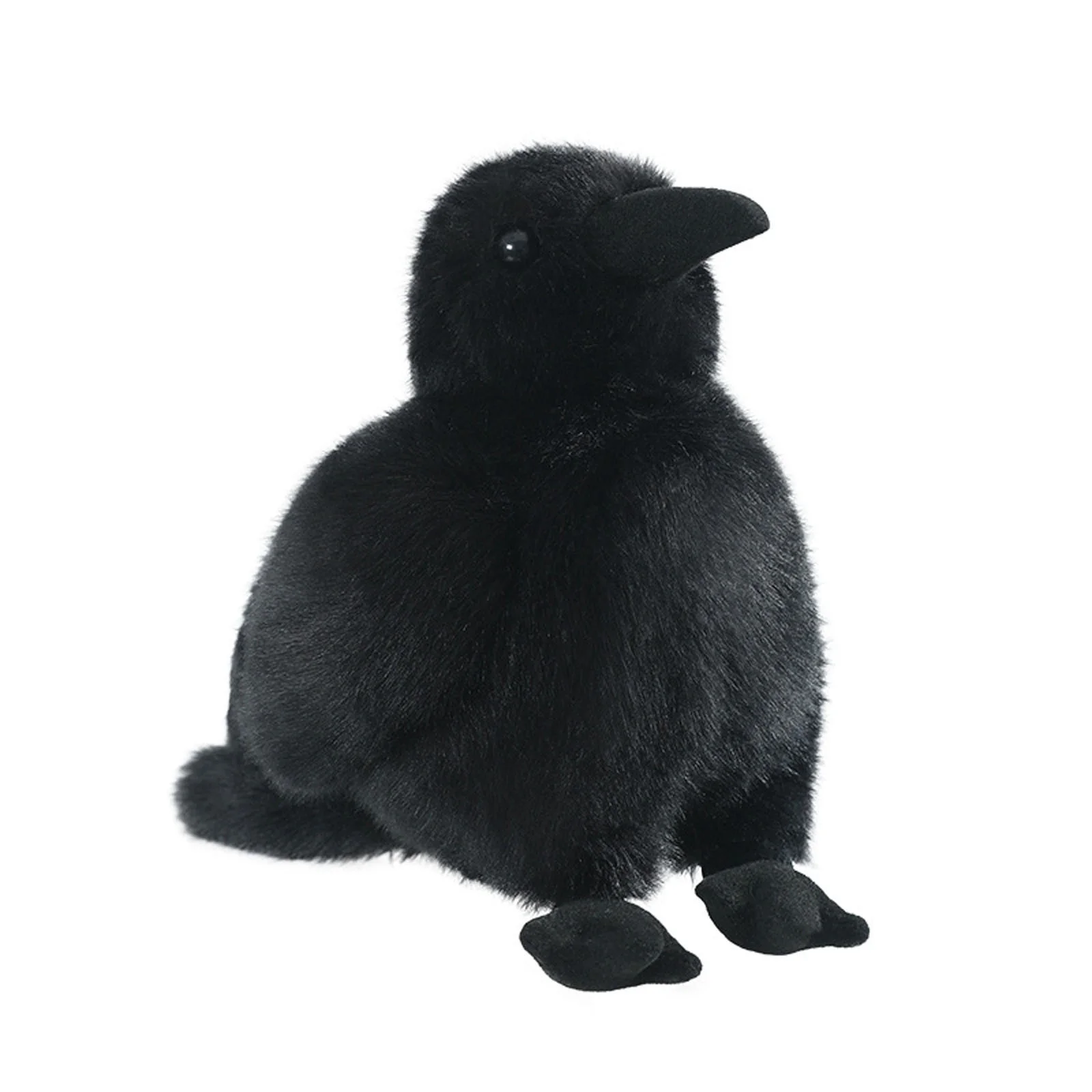 Cute Crow Plush Toys,Cute Black Raven Stuffed Animal Plush Soft Bird Dolls