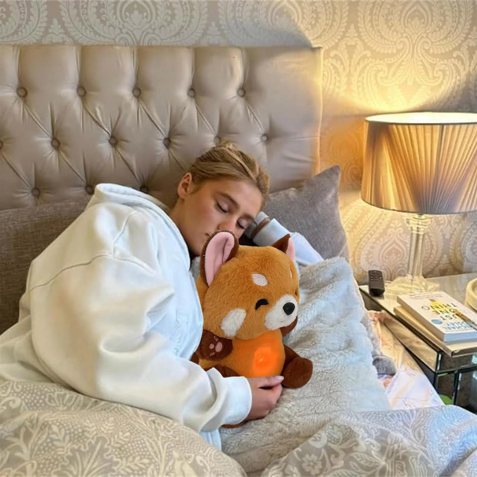 Raccoon Stuffed Animal - Breathing Companion Interactive Soft Plush Small Raccoon