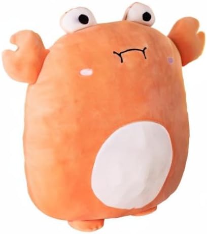 Crab Stuffed Animal Plush Pillow, 16 Inch Kawaii Plushies Toy